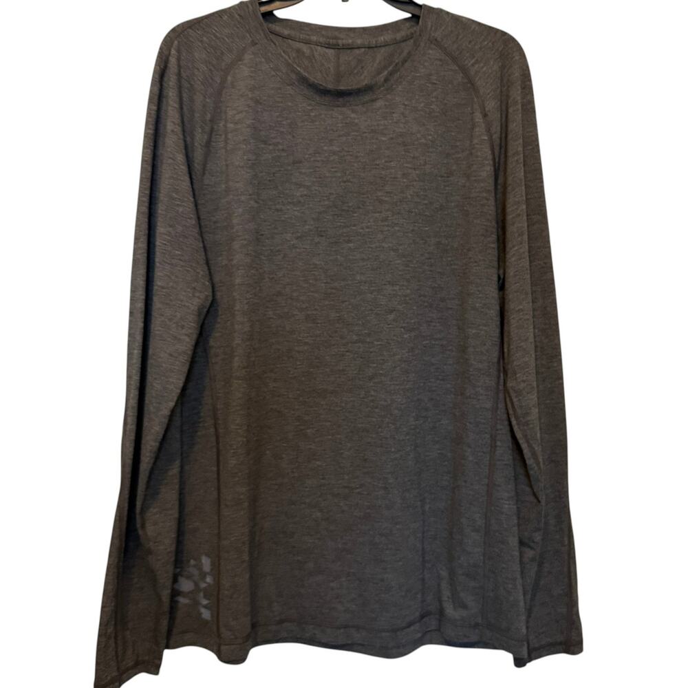 Lululemon Mens Long Sleeve Shirt Athletic Running Gray XL